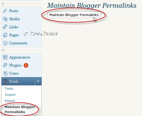 Plugin Maintain Blogger Permalinks in WordPress