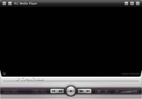 VLC Media Player Black Default Skin