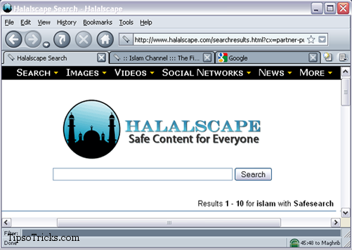 HalalScape Islamic Browser screenshot