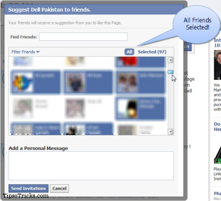 Facebook Trick Select All Friends