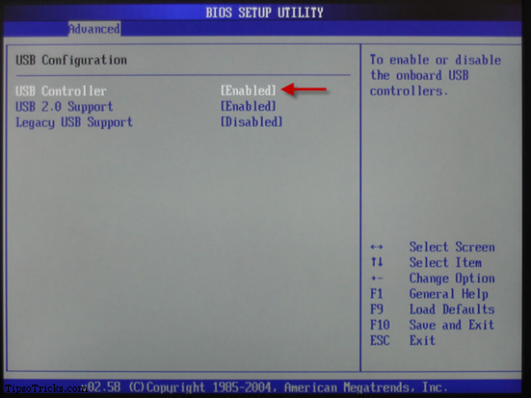 Disable USB Ports through BIOS