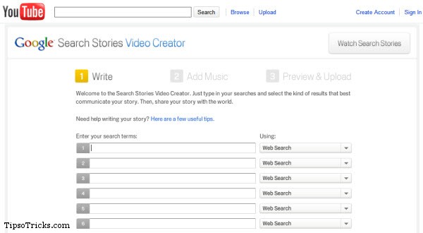 Google Search Stories Video Creator