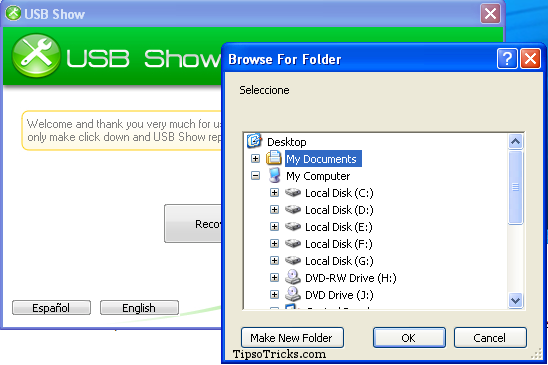 USB Show- showing files