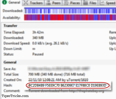 uTorrent Hash Tag