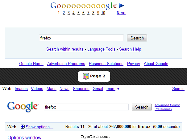 google search icon. Google Search Pagination