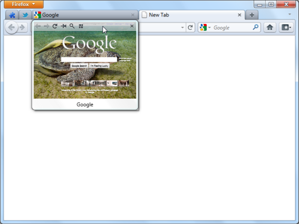Tab Scope toolbar preview