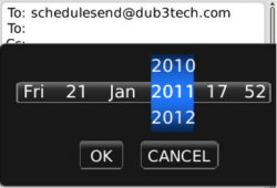 Blackberry Schedule Send