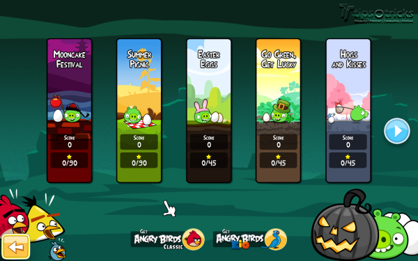 Angry Birds Seasons for PC - 2011 Seasons Selections