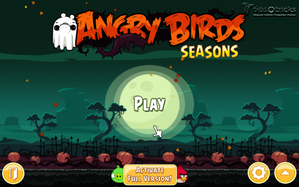 Angry Birds Seasons for PC - Main Menu