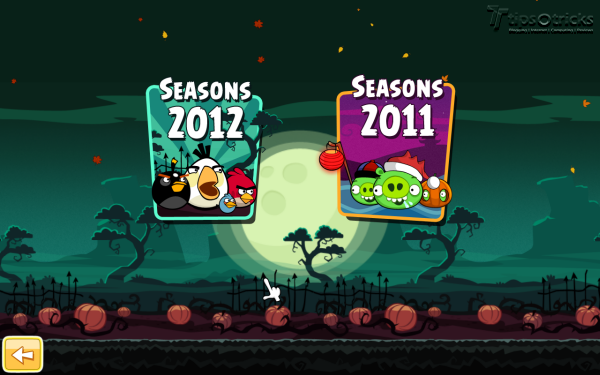 Angry Birds Seasons for PC - Seasons Selection Menu