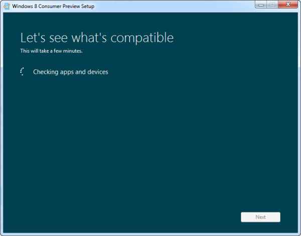 Windows 8 system compatibility check