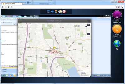 Online VNC Geo location feature
