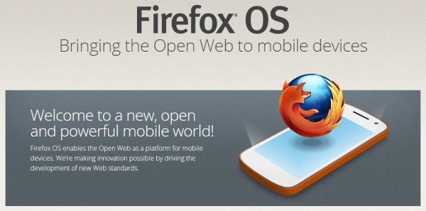 Firefox OS homepage