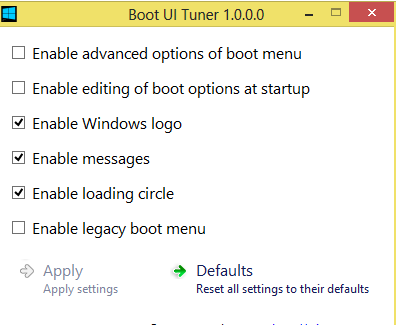 Boot UI Tuner for Windows 8
