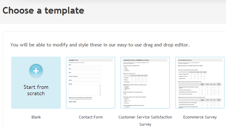 dotsurvey templates