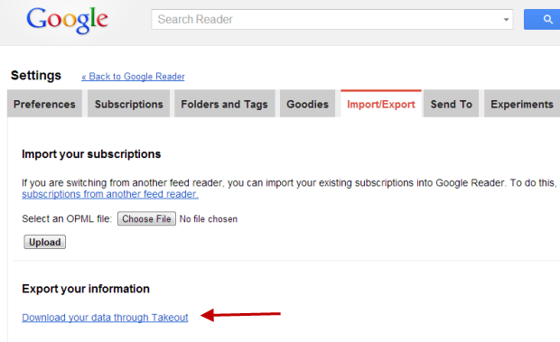 How To Backup RSS Feeds From Google Reader