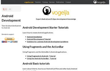 Vogella Android App Tutorials