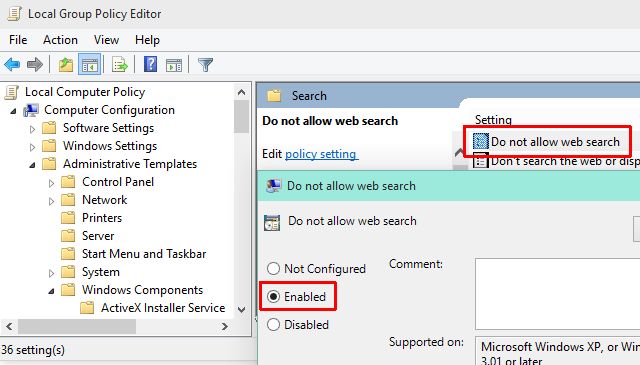 Windows-10-Disable-Web-Search