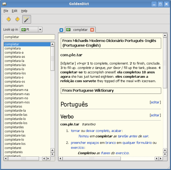 Free Dictionaries for Windows, Free Desktop Dictionary tools, Free Dictionary software, GoldenDict, GoldenDict