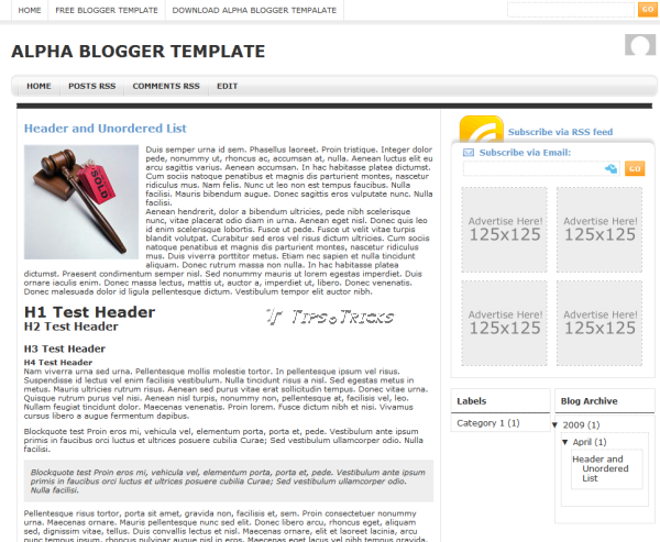 Alpha-Blogger-Template