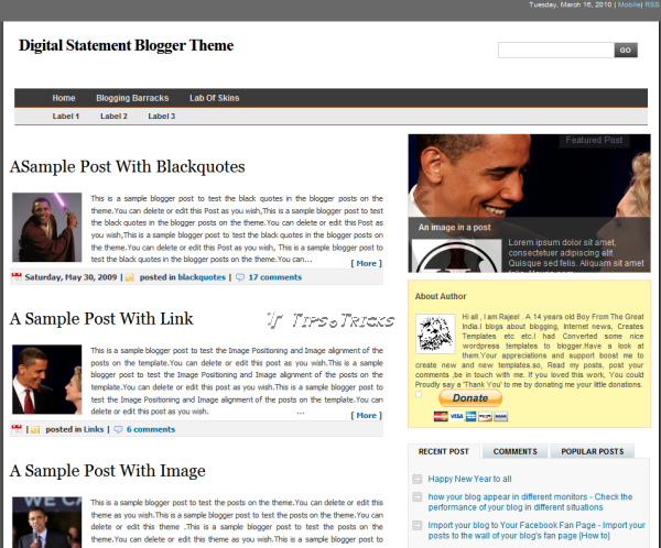 Digital-Statement-Blogger-Template