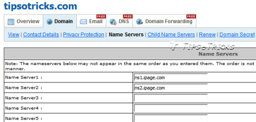 How to Change NameServers of Domain Name