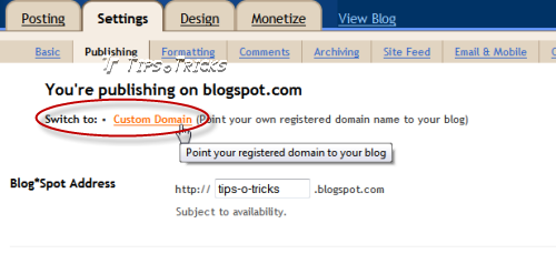 How to Set Custom Domain Name in Blogger Blog