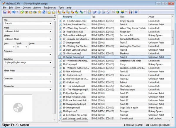 MP3Tag screenshot