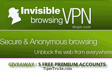 ibVPN Giveaway accounts