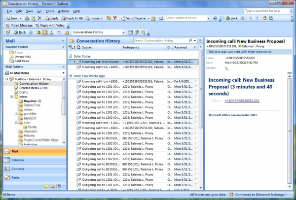 Microsoft Outlook screenshot