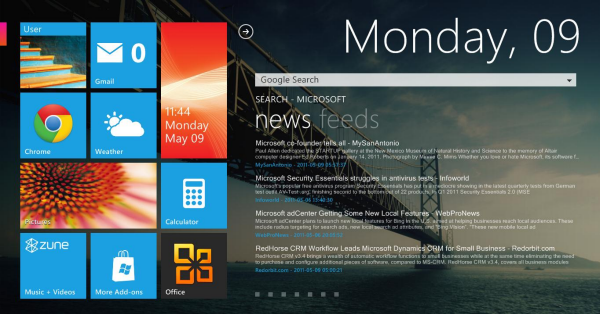 Omnimo for Rain Meter Windows 8 theme