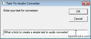 Text to Audio Converter Application