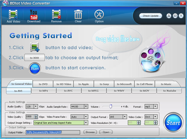 BDlot Video Converter free