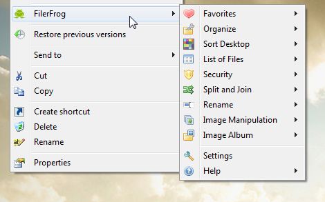 Filerfrog screenshot