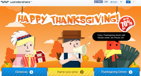 wondershare thanksgiving giveaway