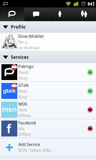 Palringo for android phones