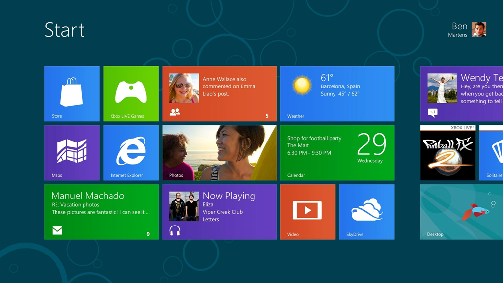 Windows 8 Start Screen