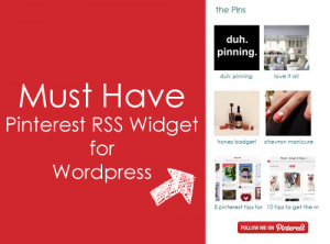 pinterest rss widget for wordpress