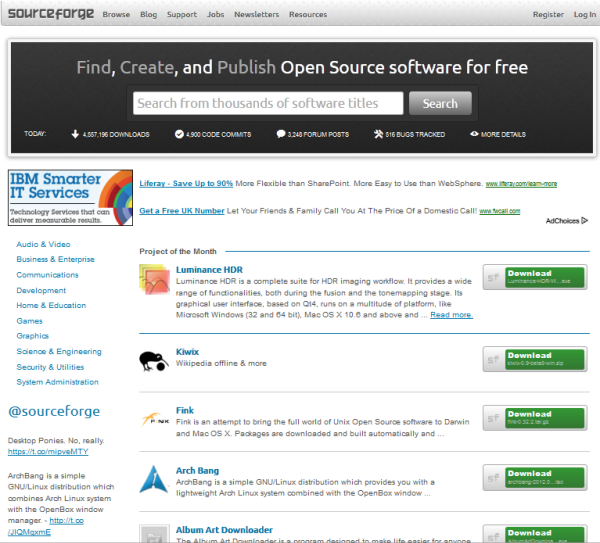 source forge open source software