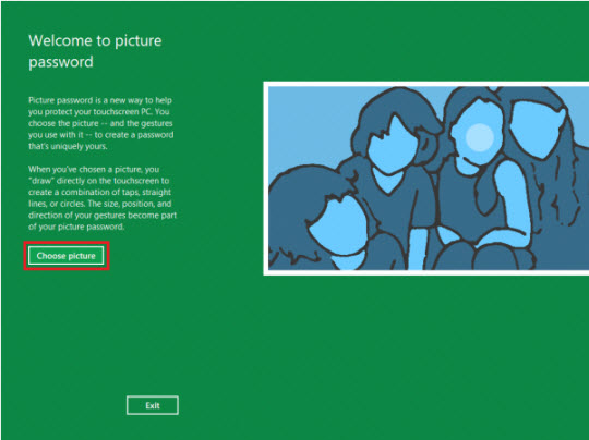 windows 8 picture password