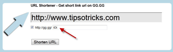 gggg custom short url