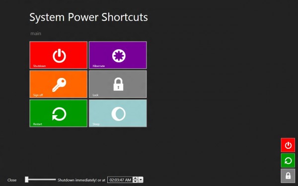 Windows 8 power shortcuts