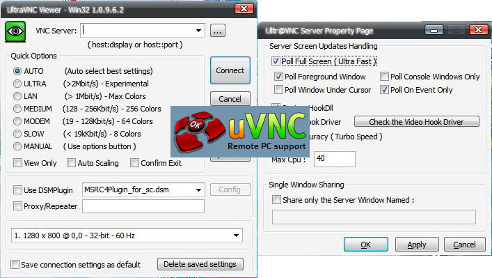 ultravnc domain controller