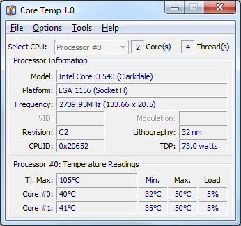 Core temp