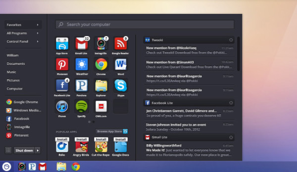 windows 8 pokki start menu