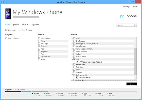 Sync Between Windows 8 And Windows Phone