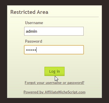 Log in