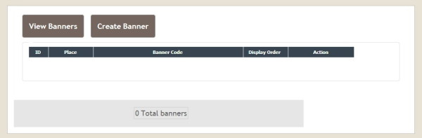 Store Configuration - Banners Management