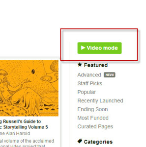 kickstarter video mode