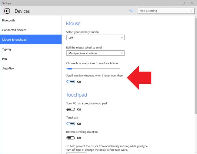 mouse kb settings Copy